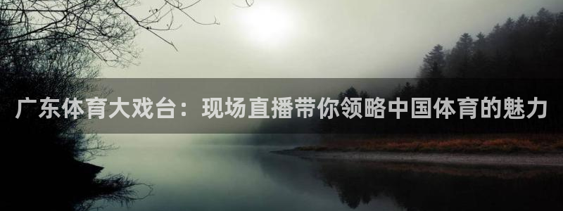 广东体育大戏台：现场直播带你领略中国体育的魅力